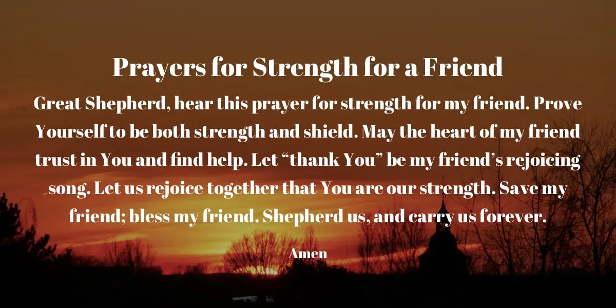 A Prayer for Strength for a Friend