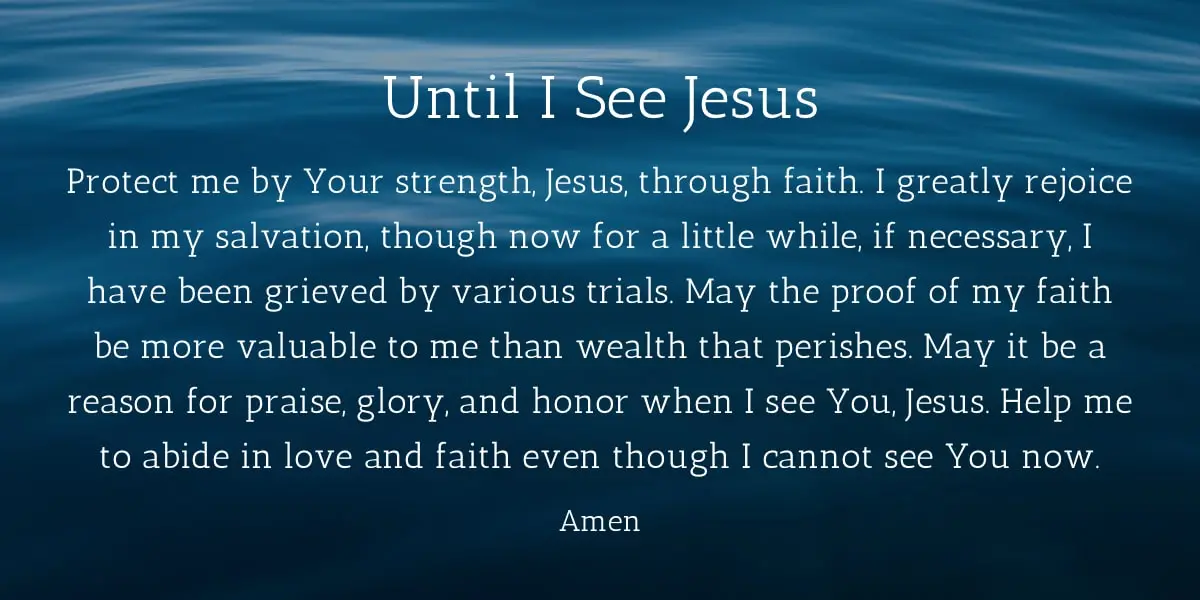 Prayer: Until I See Jesus